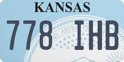 KS license plate 778IHB