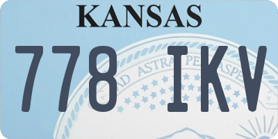 KS license plate 778IKV