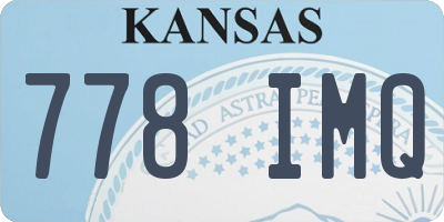 KS license plate 778IMQ