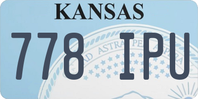 KS license plate 778IPU