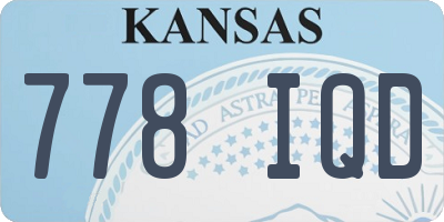 KS license plate 778IQD