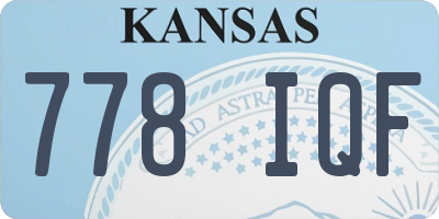 KS license plate 778IQF