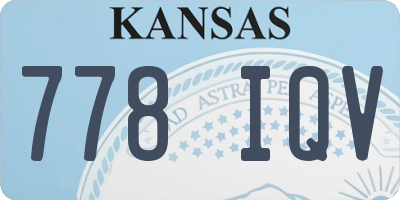 KS license plate 778IQV