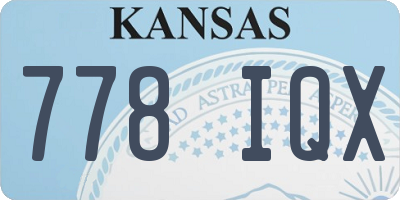 KS license plate 778IQX