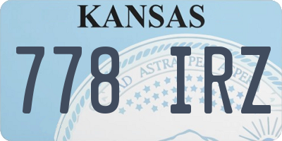 KS license plate 778IRZ