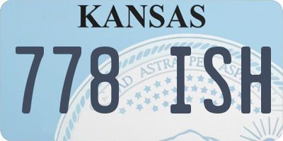 KS license plate 778ISH