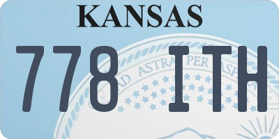 KS license plate 778ITH
