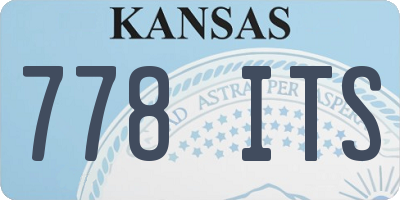 KS license plate 778ITS
