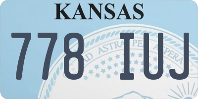 KS license plate 778IUJ