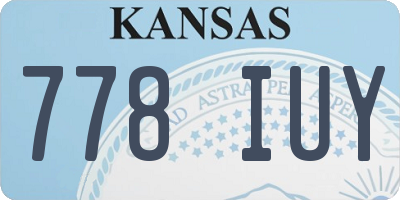 KS license plate 778IUY