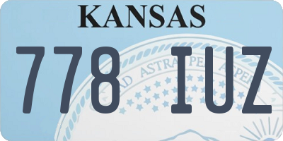 KS license plate 778IUZ