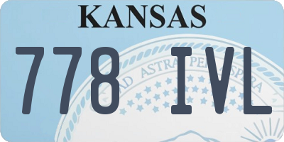 KS license plate 778IVL