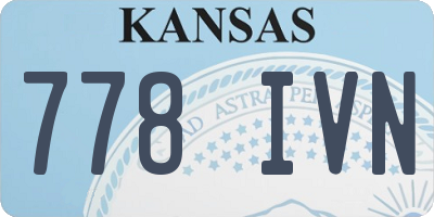 KS license plate 778IVN