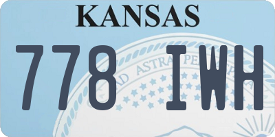 KS license plate 778IWH