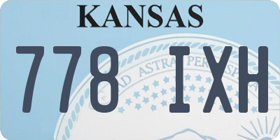 KS license plate 778IXH
