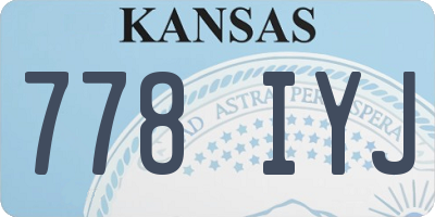 KS license plate 778IYJ