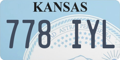 KS license plate 778IYL