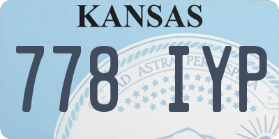 KS license plate 778IYP