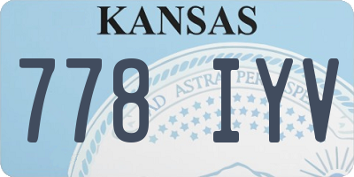 KS license plate 778IYV