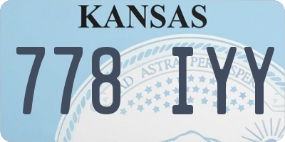 KS license plate 778IYY