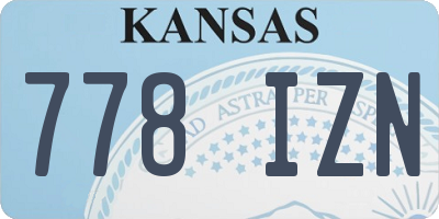 KS license plate 778IZN