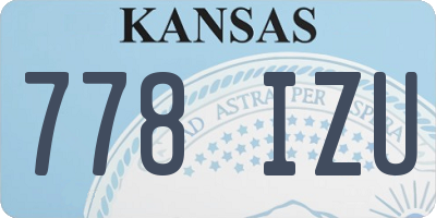 KS license plate 778IZU