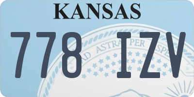 KS license plate 778IZV