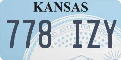 KS license plate 778IZY