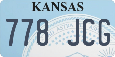 KS license plate 778JCG