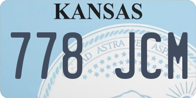 KS license plate 778JCM
