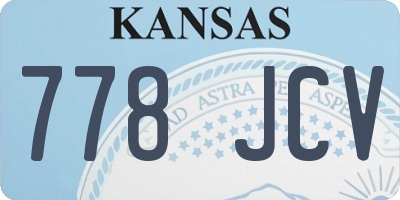 KS license plate 778JCV
