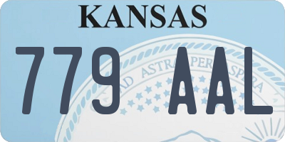 KS license plate 779AAL