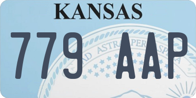 KS license plate 779AAP