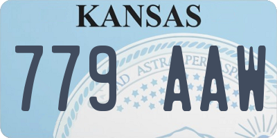 KS license plate 779AAW