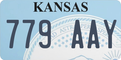 KS license plate 779AAY