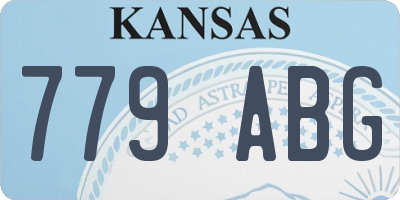 KS license plate 779ABG