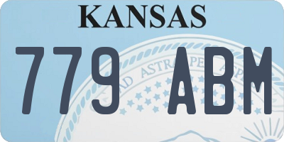 KS license plate 779ABM