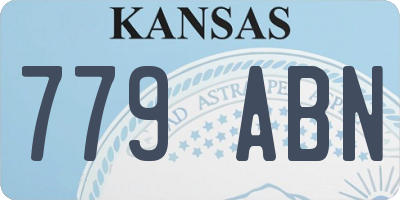 KS license plate 779ABN