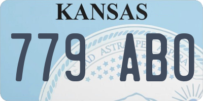 KS license plate 779ABO