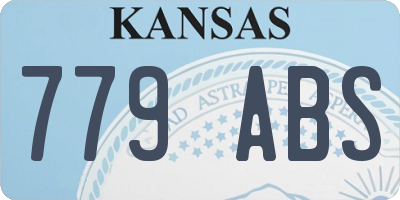 KS license plate 779ABS