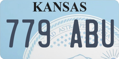 KS license plate 779ABU