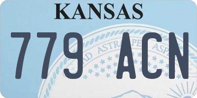 KS license plate 779ACN