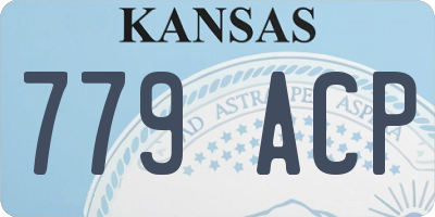 KS license plate 779ACP