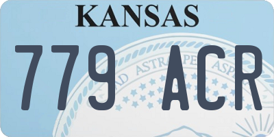 KS license plate 779ACR