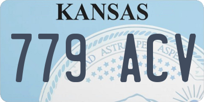 KS license plate 779ACV