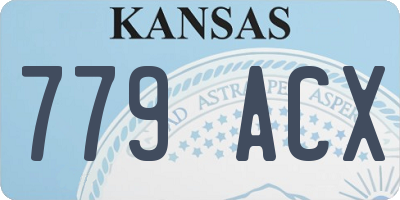 KS license plate 779ACX