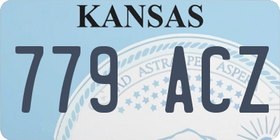 KS license plate 779ACZ