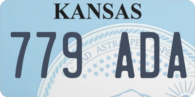 KS license plate 779ADA