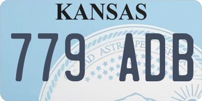 KS license plate 779ADB