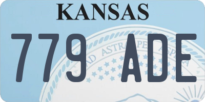 KS license plate 779ADE